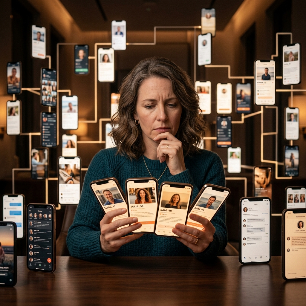 婚活に迷う40代の分析イメージ